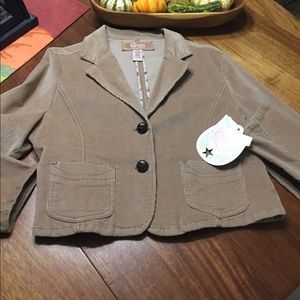 Brown cropped jacket